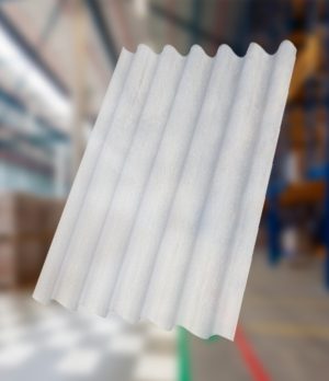 Calamina plastica de fibra de vidrio - Placa ondulada