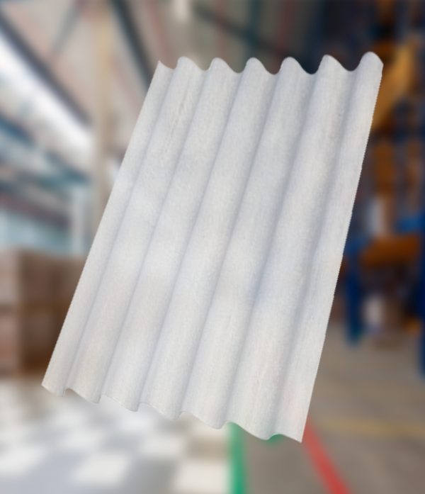 Calamina plastica de fibra de vidrio - Placa ondulada