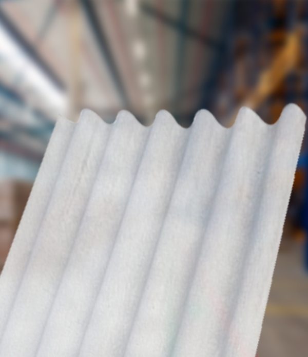 Calamina plastica de fibra de vidrio - Placa ondulada