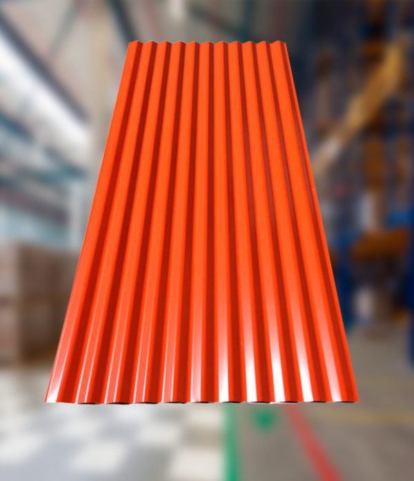 Calamina plástica de fibra de vidrio ondulada convencional