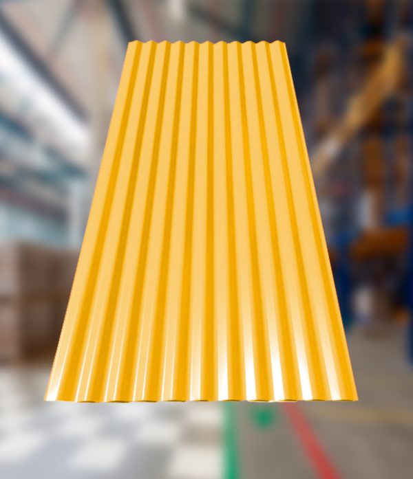 Calamina plástica de fibra de vidrio ondulada convencional