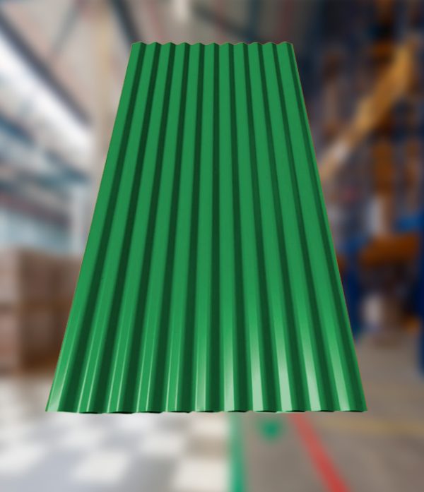 Calamina plástica de fibra de vidrio ondulada convencional