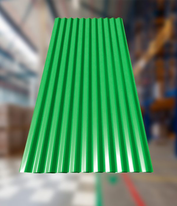 Calamina plástica de fibra de vidrio ondulada convencional