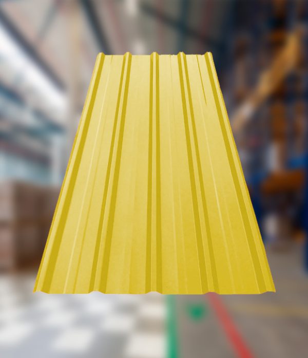 Calamina plástica de fibra de vidrio trapezoidal