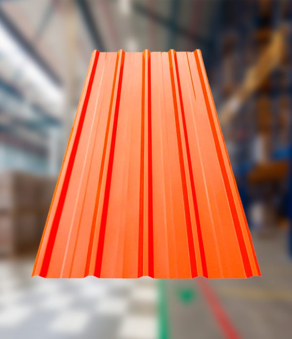 Calamina plástica de fibra de vidrio trapezoidal