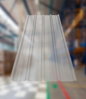 Calamina plástica de fibra de vidrio trapezoidal