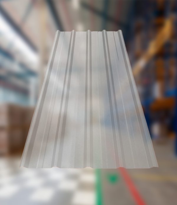 Calamina plástica de fibra de vidrio trapezoidal